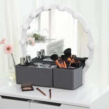 Aurenest Pack of 6 Grey Drawer Organizer Set